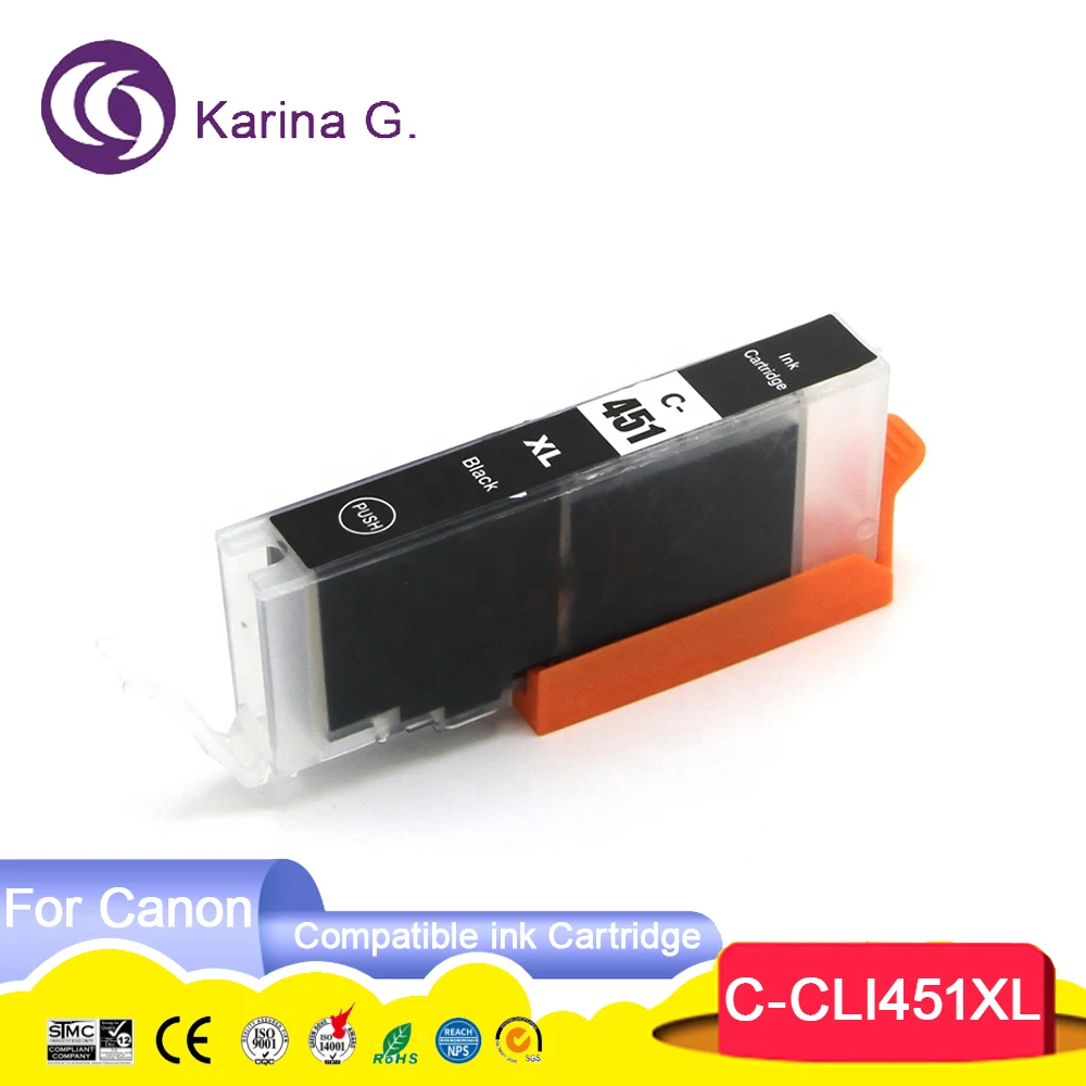PGI-450XLBK 450 451 450XL 451XL PGI450 CLI451 Compatible Color Inkjet Ink Cartri
