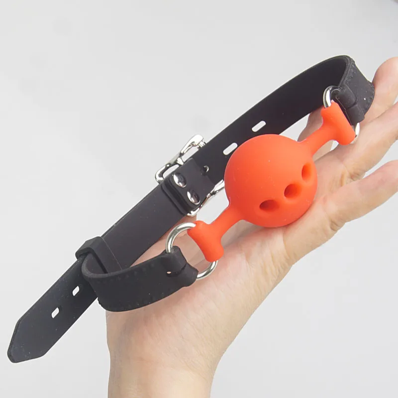 BDSM Mouth Gags 35mm,Breathable Full Silicone Ball Gag Bondage Restraints,Sex Toys for Couples,Adult Games