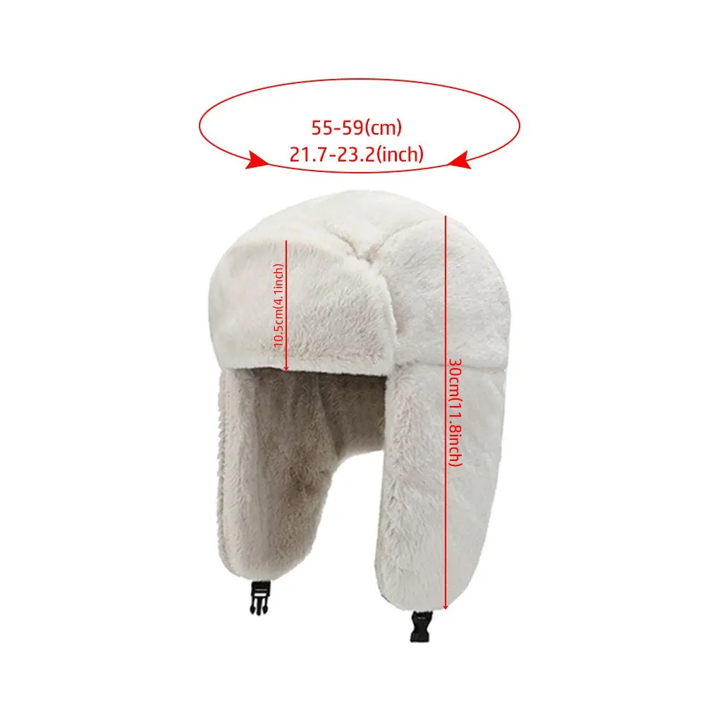 Women Men Earflap Bonnet Windproof Winter Hat Bomber Hat Snow Caps Russian Ushanka
