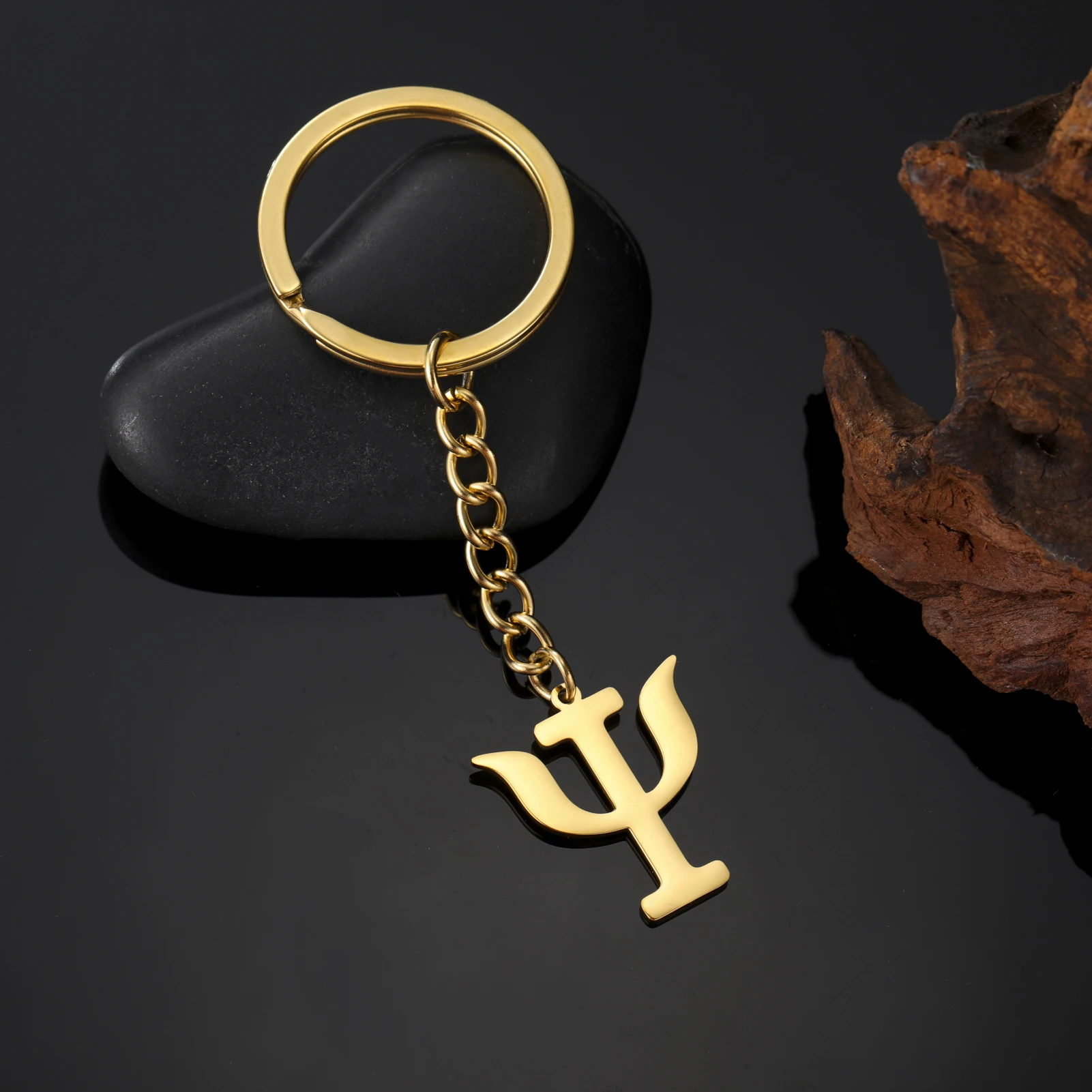 Lucktune PSI griechischer Buchstabe Alphabet Schlüsselanhänger Edelstahl Psychologie Schlüsselanhänger für Frauen Männer Handtasche Amulett Schmuck Geschenke Neu – Detail 14