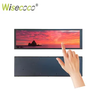 Wisecoco 정전식 터치 480x1920 긴 스트립 휴대용 모니터, 스트레치 바 LCD Aida64 서브 디스플레이, 울트라 와이드, 8.8 인치
