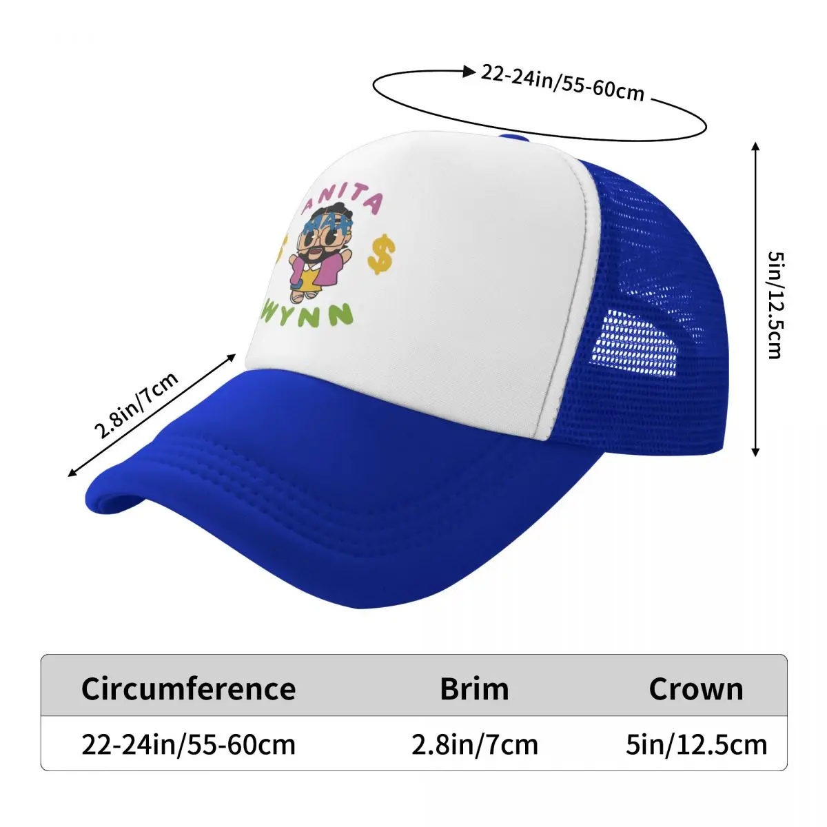 Adult Anita Max Wynn Drake Trucker Cap Fashion Mesh Baseball Cap Snapback Caps Humor Hat Trucker Hat Adjustable Summer 6