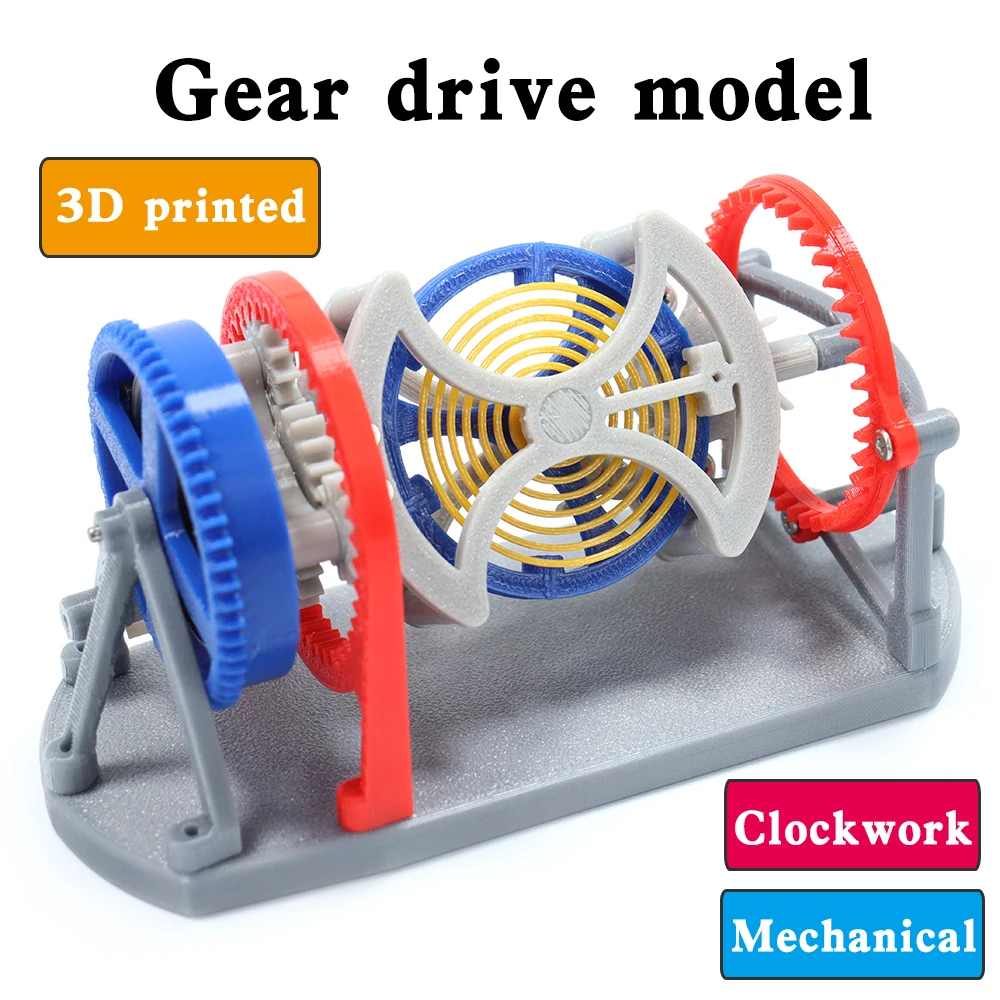 

Tourbillon gear drive model 3D printed Clockwork Principles of mechanical structure DIY science and education assembly STEM toy