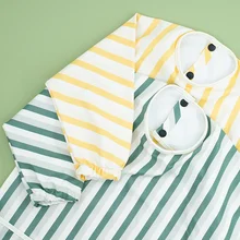 

Baby Bibs Waterproof Infant Eating Bib with Pocket Children Drawing Machine Washable Long Sleeve Apron Kid Burp Cloth Baby Stuff