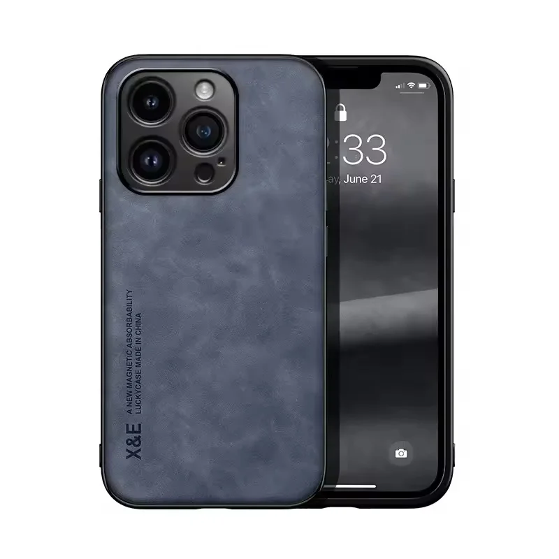 Enhanced Leather Magnetic Phone Case - Shockproof Cover