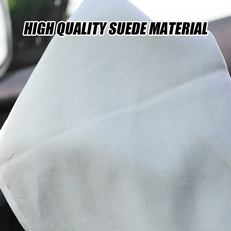Lint-Free Suede Cleaning Thickened Car Wipe Cloth Super Absorbent Car Towel for Auto Body Drying Glass Cleaning Wax Removal Rag