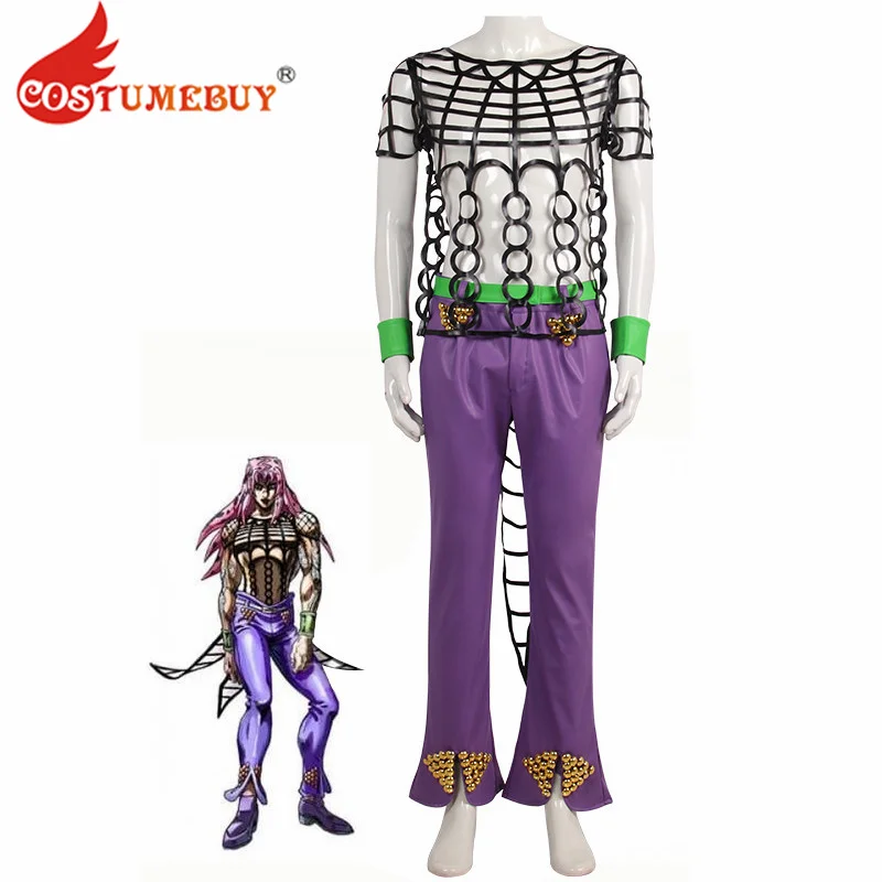 

JoJo's Bizarre Adventure: Vento Aureo Golden Wind Diavolo Cosplay Costume Lingerie King Crimson Suit Halloween Costume