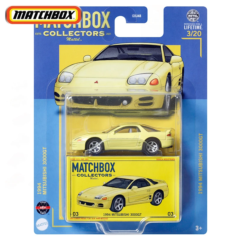 

Оригинальные коллекторы спичечных коробок, автомобили 1/64, металлические Литые модели 1994 Mitsubishi 3000GT, фотоаксессуары для мальчиков, коллекция, подарок на день рождения