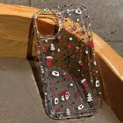 Luxury Cartoon Christmas Clear Airbag Phone Case Cover for Redmi Note 13Pro 5G (T6208)
