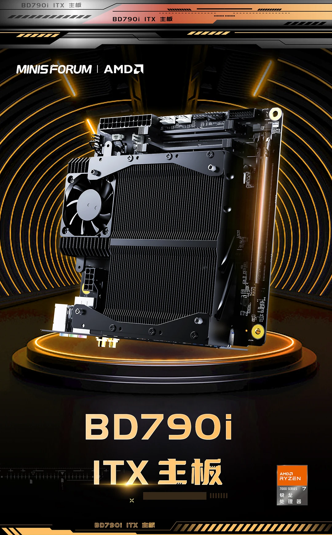 MINISFORUM-BD790i ryzen R9-7945HX itxメインボード - AliExpress