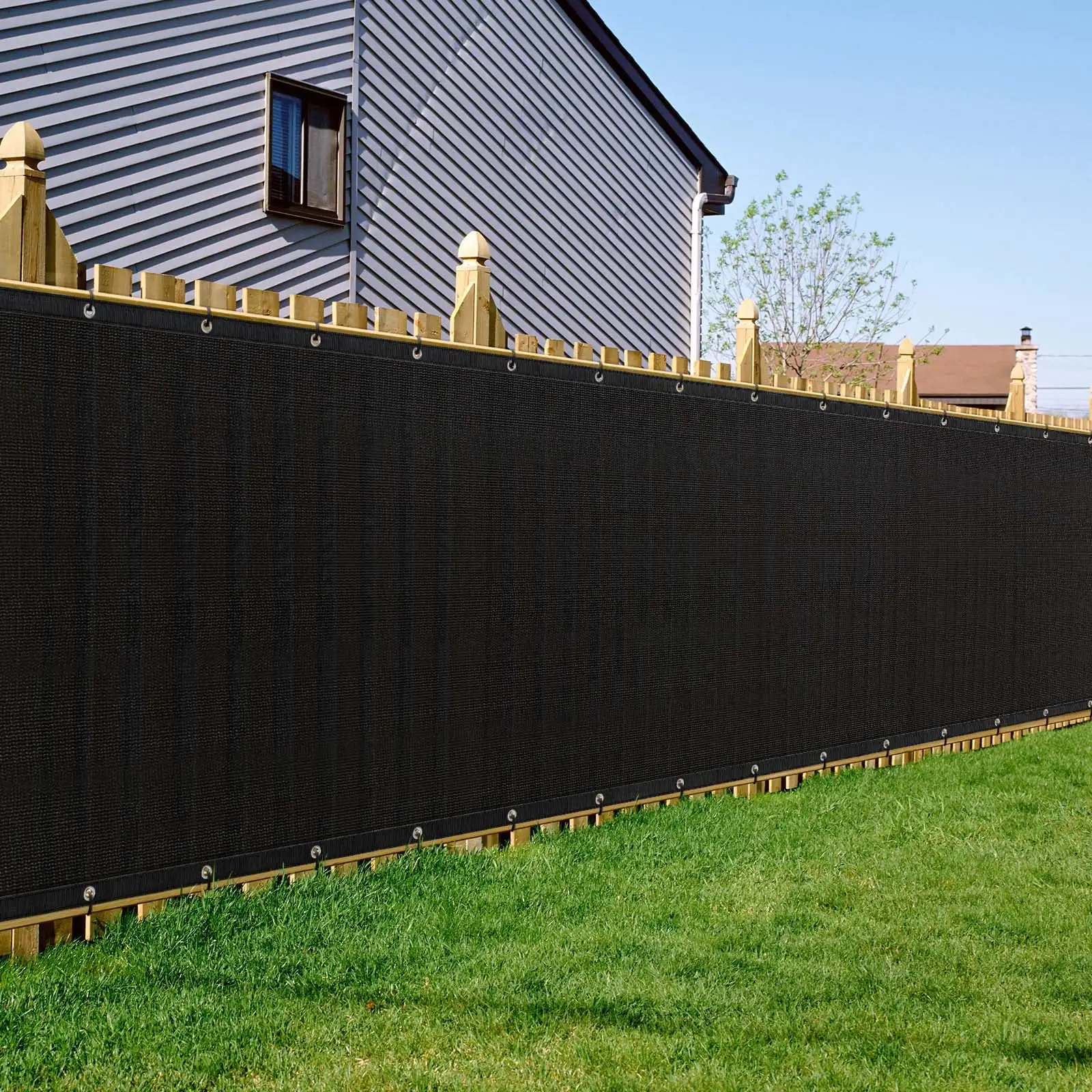 

6' X 50' Privacy Screen Fence, Heavy Duty Fence Privacy Screen Outdoor, Black