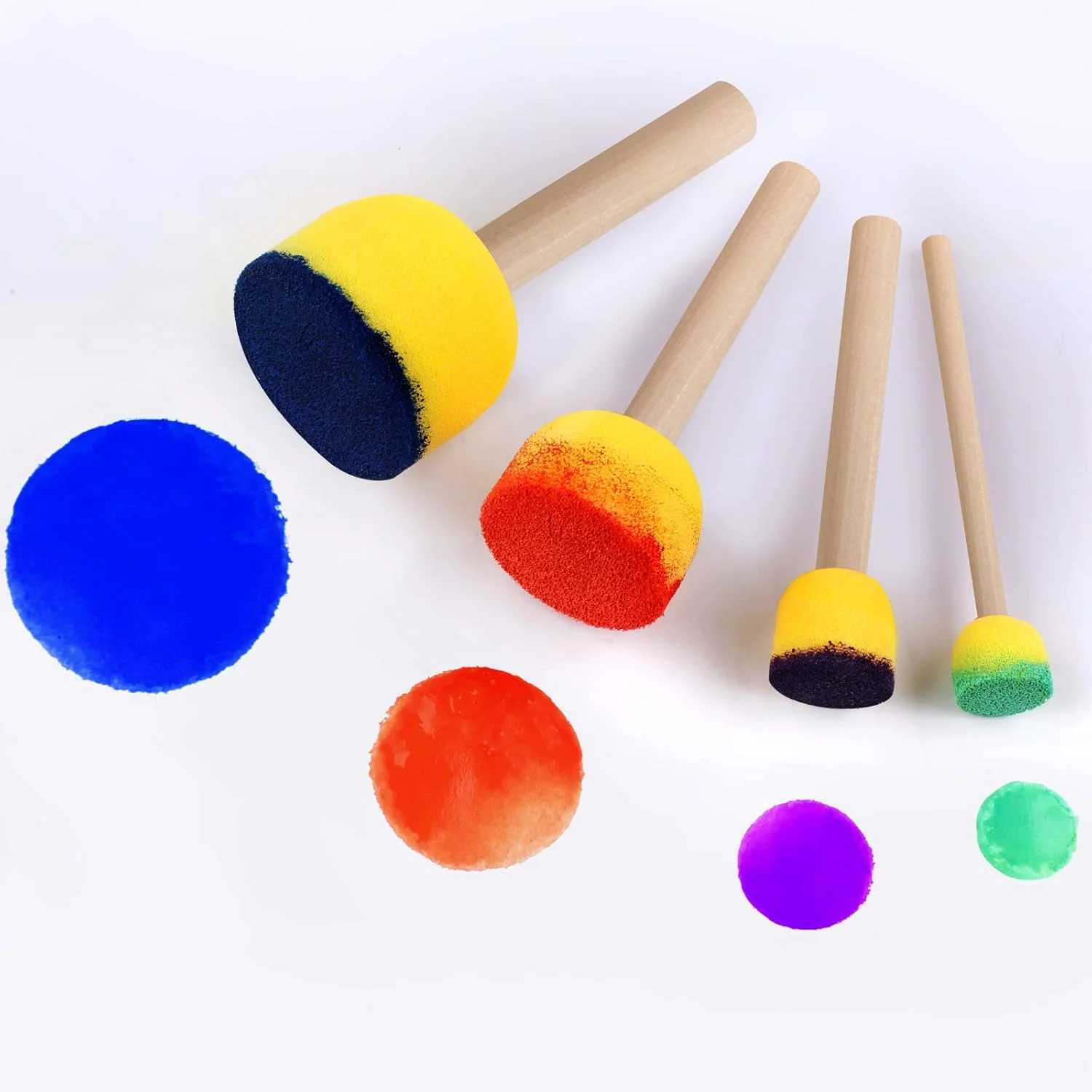 20pcs Round Sponge Brush Set 5