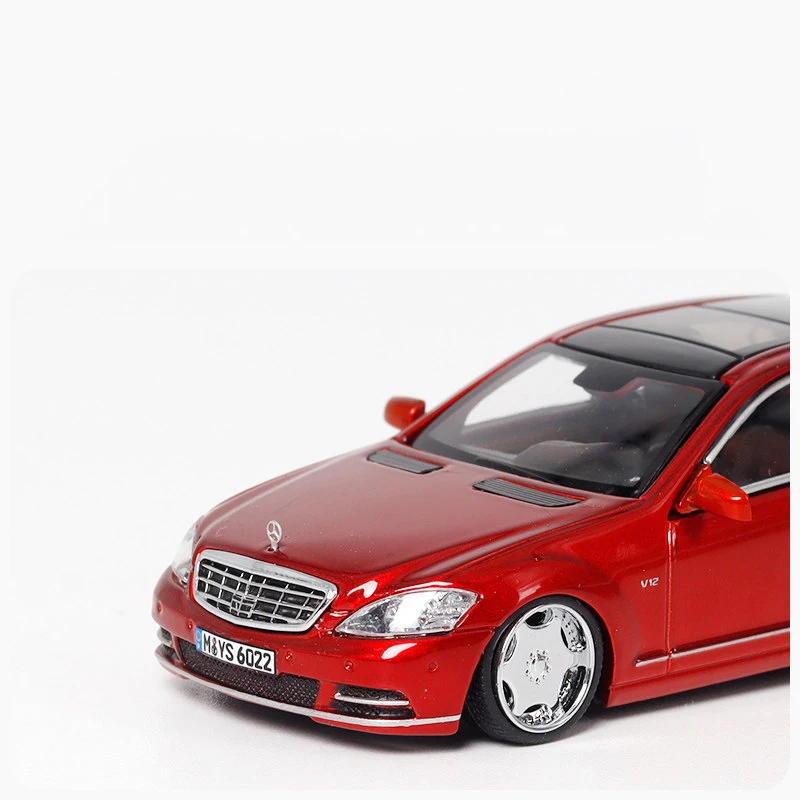 SW 1/64 S클래스 S600 W221 합금 레이싱카 다이캐스트 & 장난감 자동차 모형 미니어처 스케일 모델 자동차 어린이용