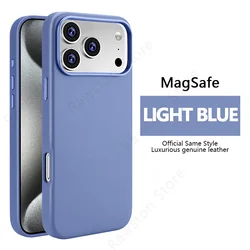 Premium Magnetic Leather Case with MagSafe Compatibility - Sleek and Durable Protection - iPhone 16 (PURPLE)