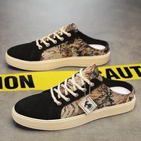 Fashion Casual Shoes for Men Summer Half Slippers Platform Male Sport Shoes Outdoor Slip on Walking Shoes Lightweight Sneakers 1