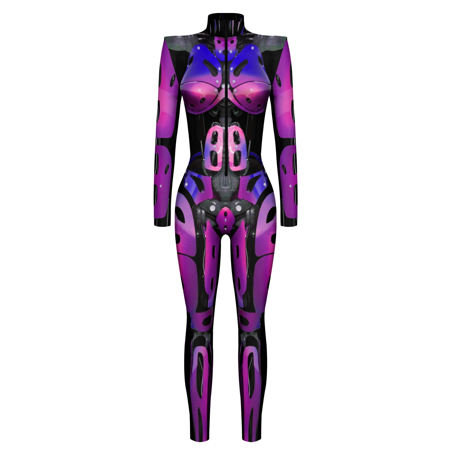 Sexy body met een ritssluiting - zwart