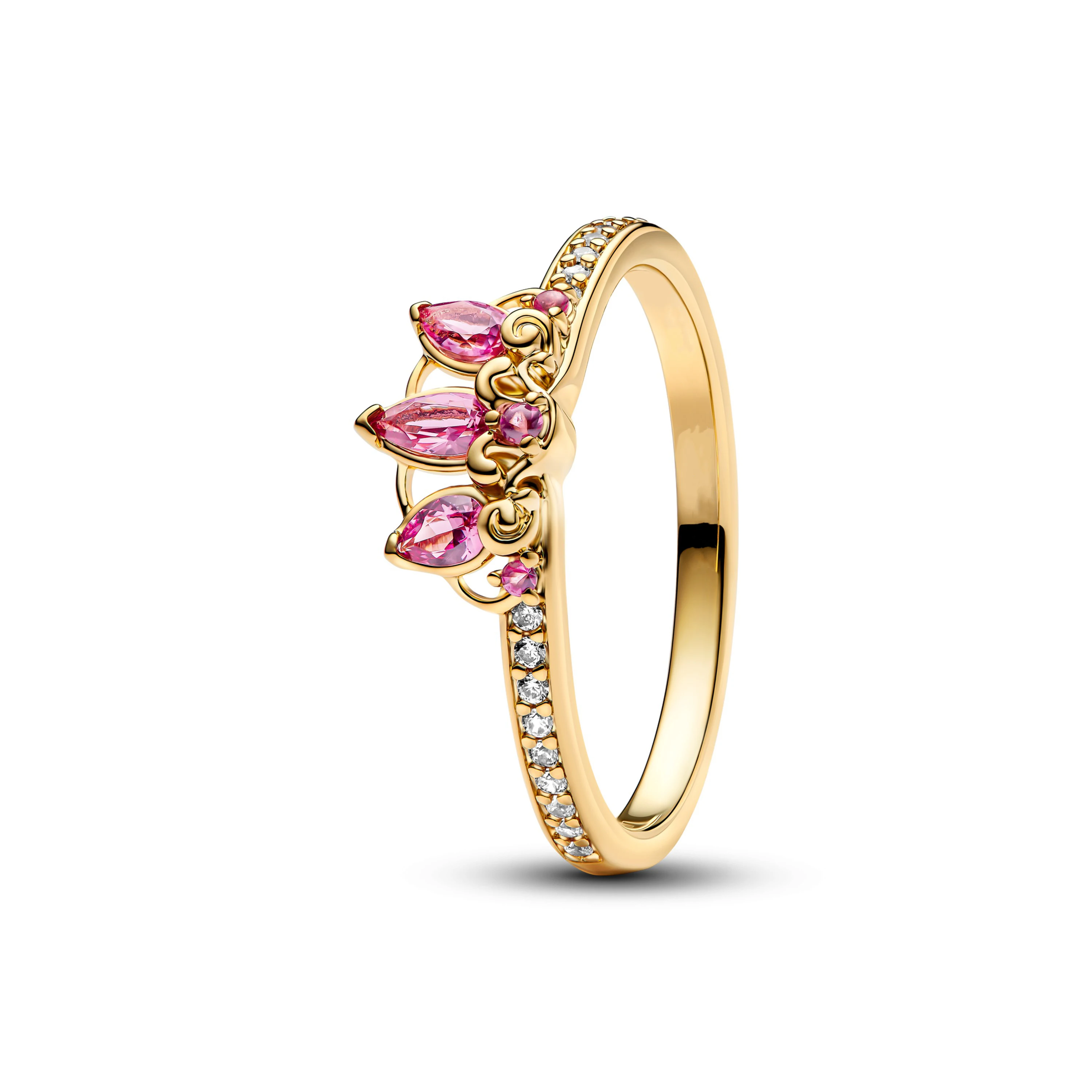 Ring Set Finger Ring Sparkling Heart Ring Adjustable Rings Disney Princess Tiana Halo Hearts Sparkling Arrow 2025 DIY Gifts for Women
