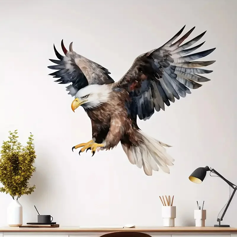 Flying Eagle Wall Stickers Bright Bathroom for Home Decoration Vinyl Car Decals Art Wall Paper Poster
