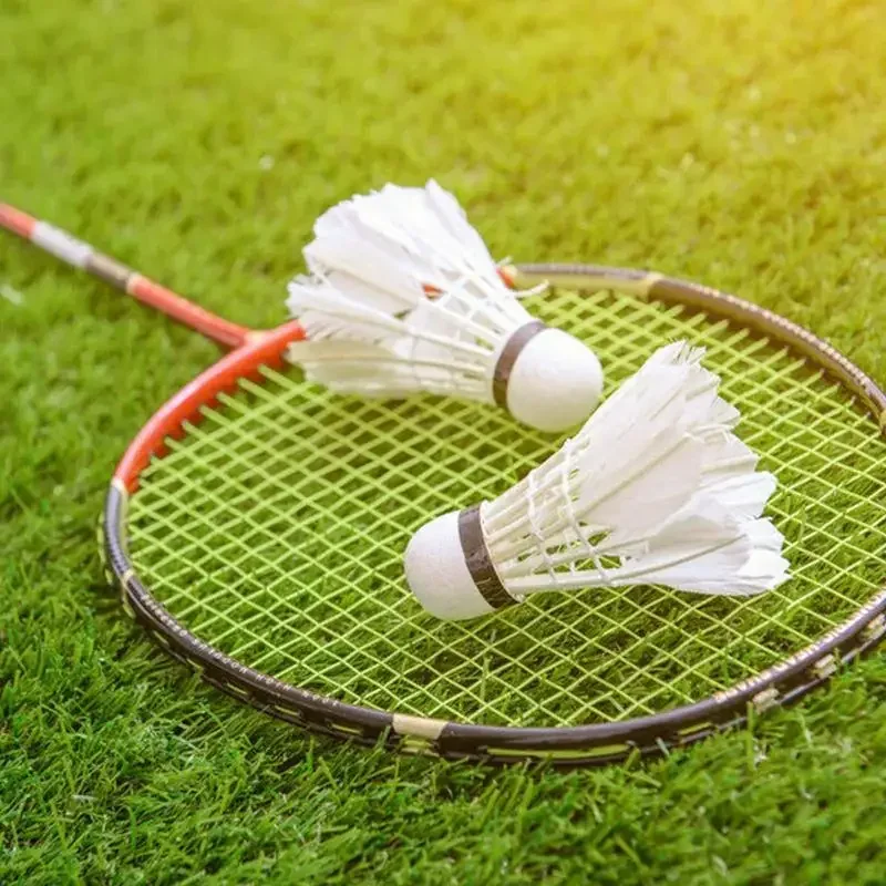 Badminton Shuttlecock White Duck Feather Flying Stability Durable Ball Indoor Outdoor Game badminton shuttlecock badminton ball feather shuttlecock
