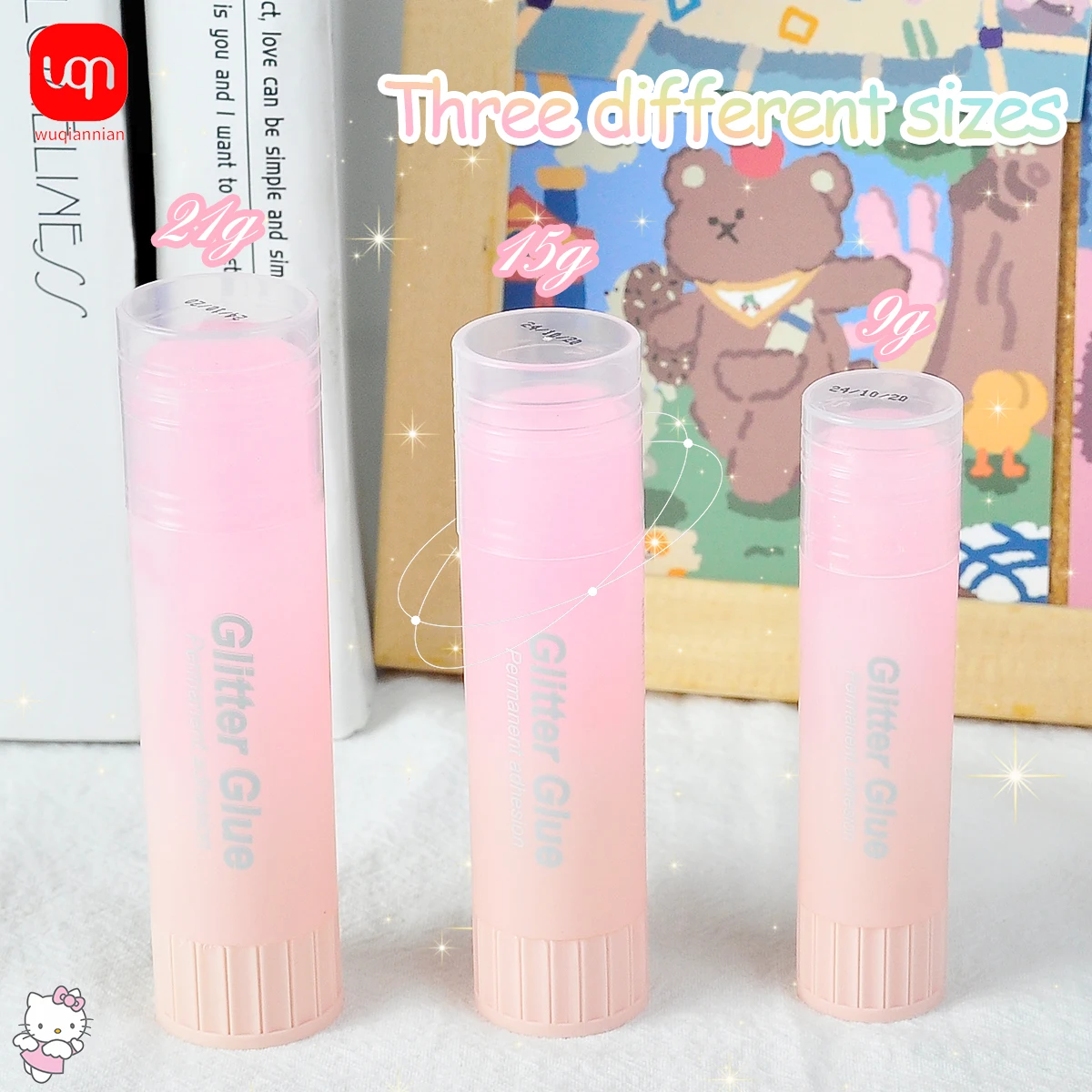 15g Glitter Glue Stick Efficiently Glues Transparent Solid For Scrapbooking, Crafts, Students, Children, School Stationery 3