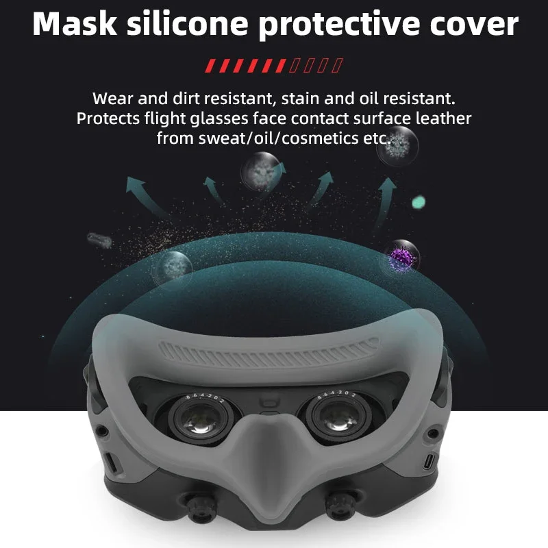 Sweat Proof Eye Mask for DJI Avata Goggles 2 Flight Glasses Non-slip Silicone Protective Cover RC Quadcopters Drone Accessories