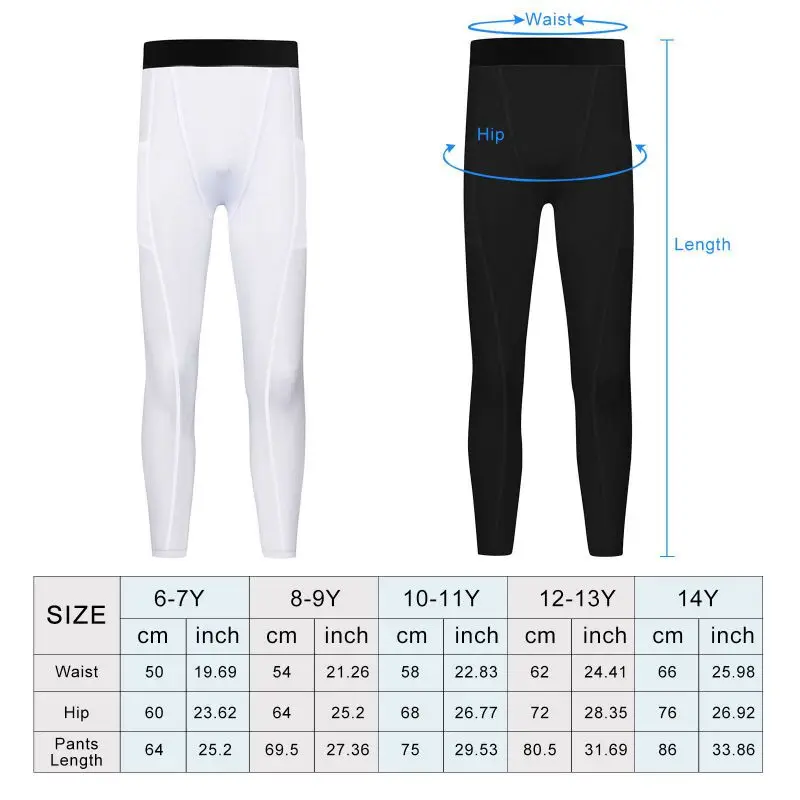 Boys Sports Compression Leggings Children Exercise Compression Pants Base Layer Kids Fitness Basketball Football Tight Pants kids leggings