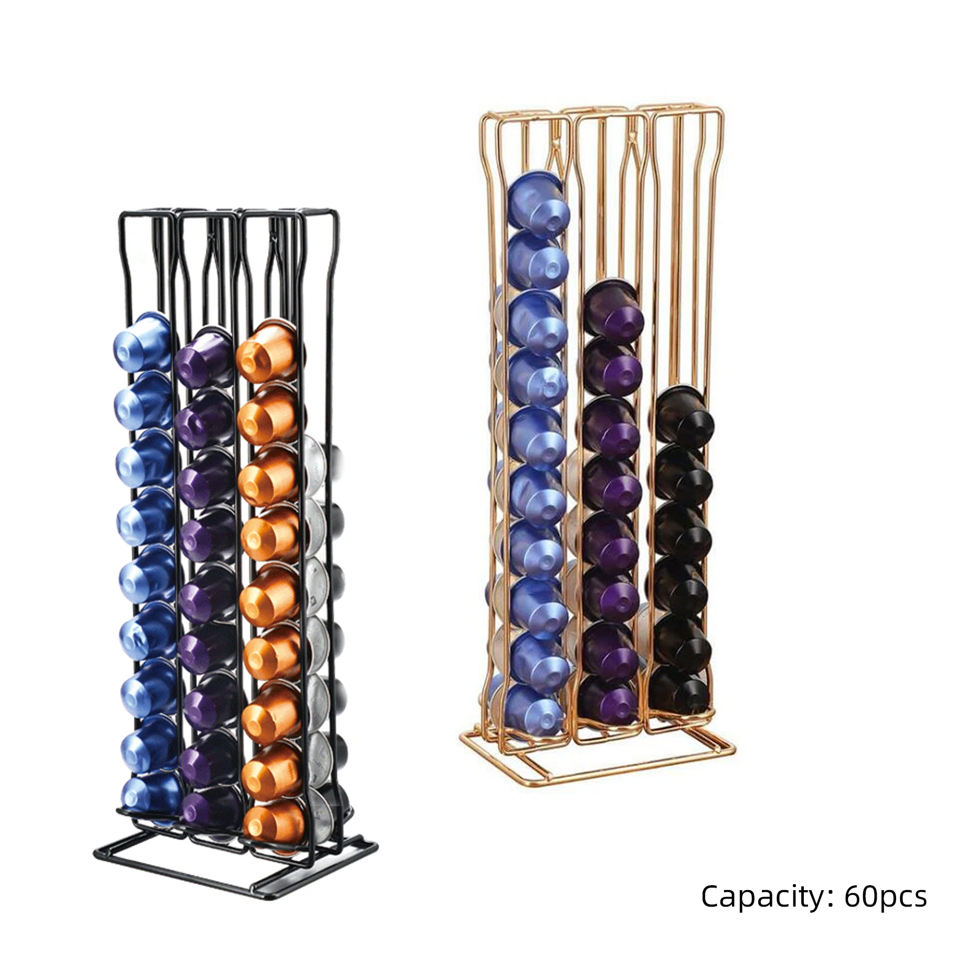 Coffee Capsule Storage Rack Compatible for 60Pcs Nespresso Capsules Wall Mounted Rack and Dispenser| | AliExpress