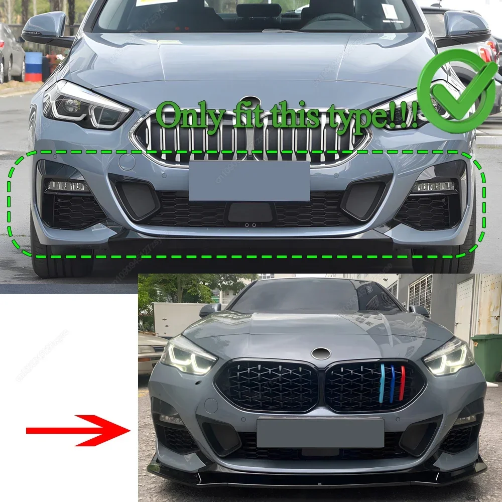 Diffuseur (lip) Avant Pour BMW Série 2 F44 (2020+) - Style Fibre Carbone ABS - Pour 228i, 220i, M235i Avec Pack M Sport - 7