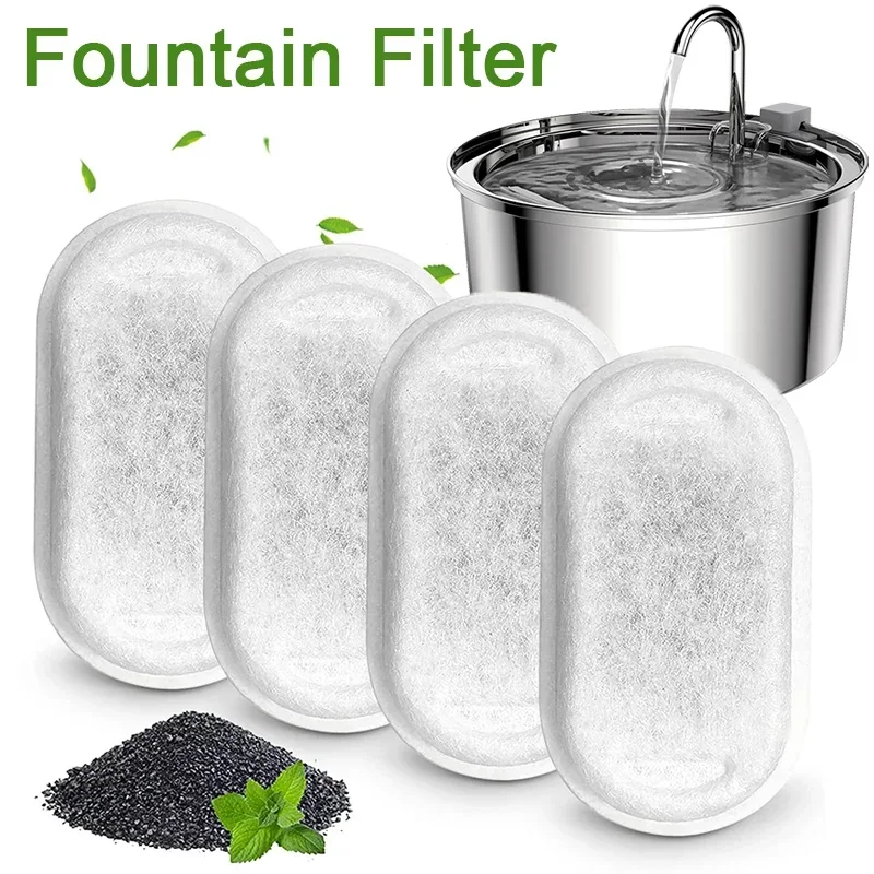 16 set di filtri per fontane per gatti per 108Oz/3.2L e 67Oz/2L flusso d'acqua regolabile fontana per animali domestici accessori per fontane per gatti