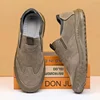 Men's Casual Leather Boots Anti-Slip Waterproof Outdoor Work Shoes Wear-Resistant Labor Protection Shoes Spring Low Waist