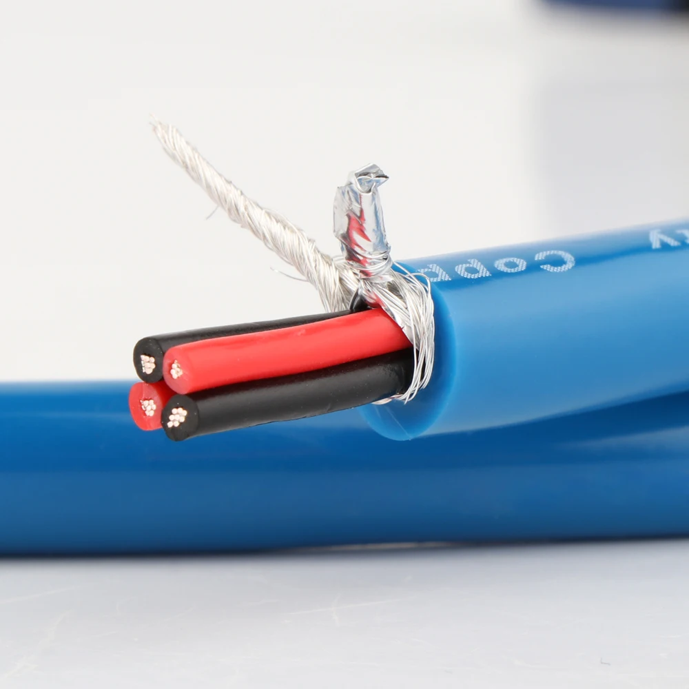 Preffair Graphene Shield Reines Silber Koaxialkabel/Silberbeschichtetes OFC/OCC Audio-Kabel Hifi DIY Audiophile Signal XLR/RCA Leitung – Detail 9