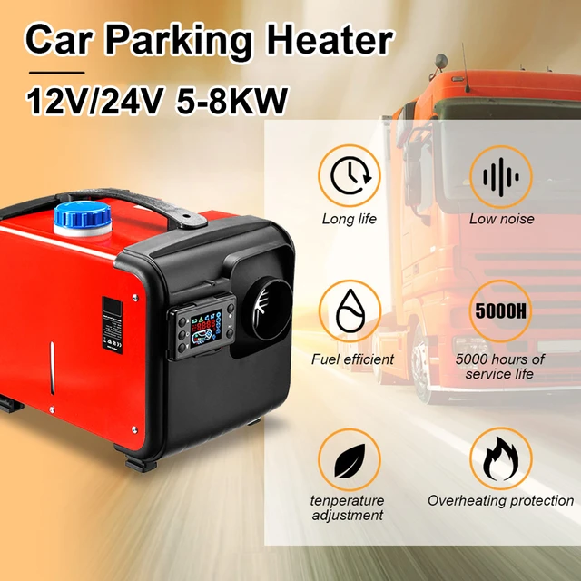 Diesel Air Heater 12V/24V 8KW Fast Parking Heating with LCD Display Car  Heater For Car RV Truck Boats Trailer Motor home Camper - AliExpress