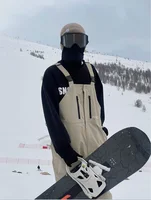 3 Colors Unisex Men Women Warm Ski Pants Suspenders Trousers Windproof Waterproof Snow Jumpsuit Snowboarding Sports Hiking Pants 5
