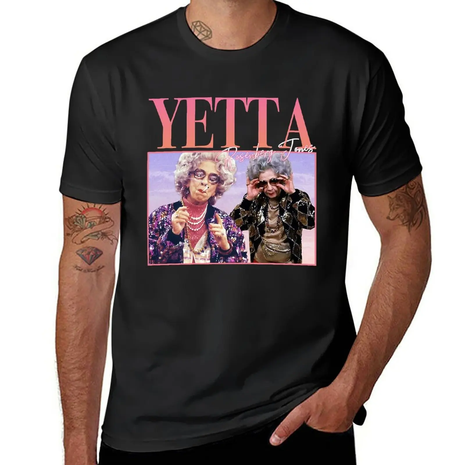 

New 90_S Retro style Yetta Rosenberg Jones Gifts Fitted V-Neck T-Shirt sweat shirt vintage t shirt Men's cotton t-shirt