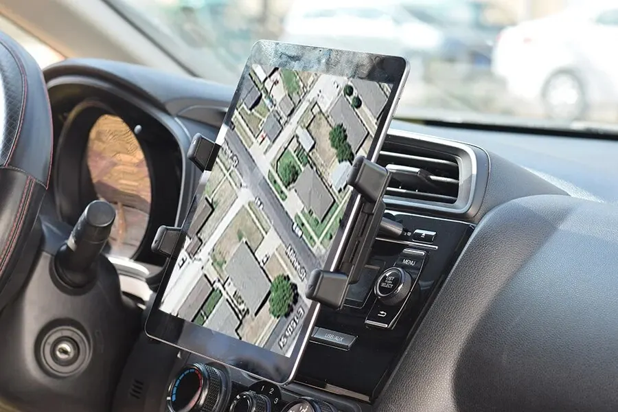 Universelle Autohalterung [2 in 1] CD-Steckplatz-Autohalterung für 7-12,4 Zoll Tablet, CD-Player-Handyhalterung für 3,5-7 Zoll Smartphone – Detail 8