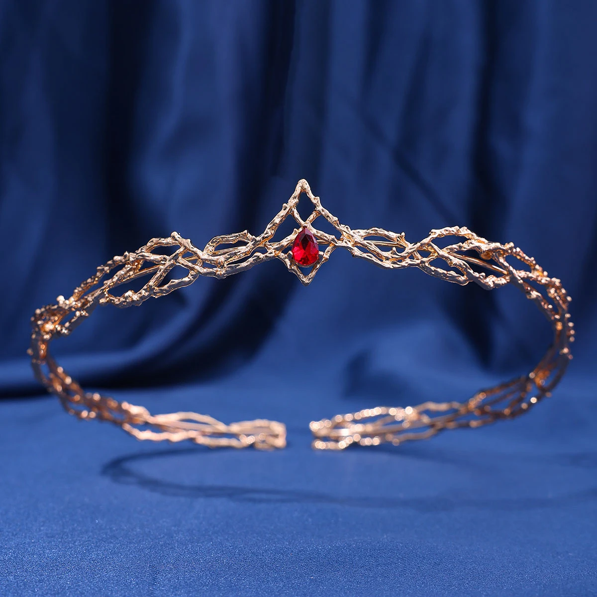 Hair Accessories Bridal Hair Accessories Crown Headband Elves King Crown Tiara Waterdrop Zircon Round Headband Wedding Bridal Hair Accessories Jewelry Cosplay Headwear Women Gift