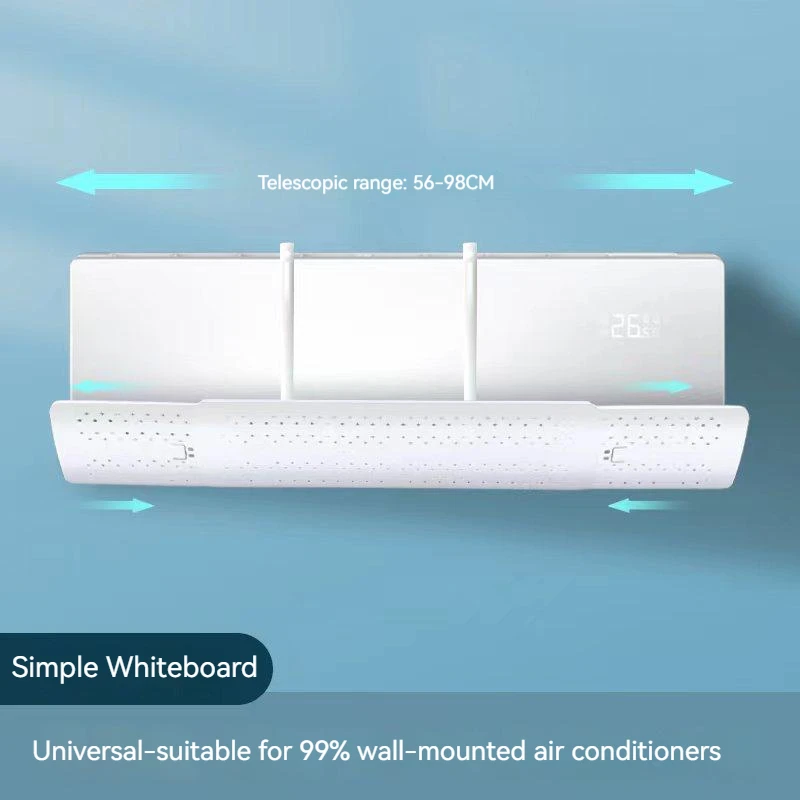 Air Conditioning Baffle Retractable Air Conditioner Wind Deflector Anti-Direct Blowing Windshield Cold Air Deflector Purification Wind Outlet Baffle