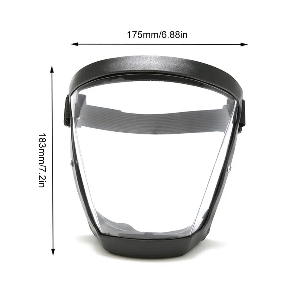Transparent Full Face Shield Safety Protection Mask