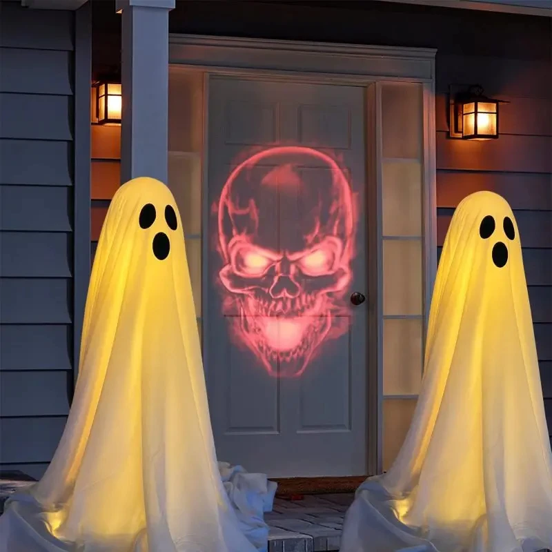 Ghost Spooky Halloween Decor Battery Light Home Ghost Front Porch Yard Courtyard Standing Halloween Horror Decoration 5 Ghost Spooky Halloween Decor Battery Light Home Ghost Front Porch Yard Courtyard Standing Halloween Horror Decoration 5