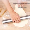 Adjustable Stainless Steel Rolling Pin with 4 Thickness Removable Rings Versatile Dough Roller for Baking Pizza Bakeware Tools 4