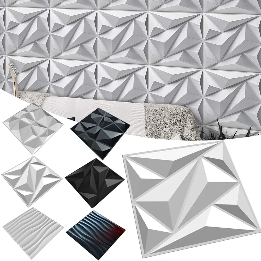 1pc 3D Wall Sticker Self-adhesive Faux Brick Wall Panel Peel and Stick Kitchen Tile Backsplash Bathroom Tile Sticker