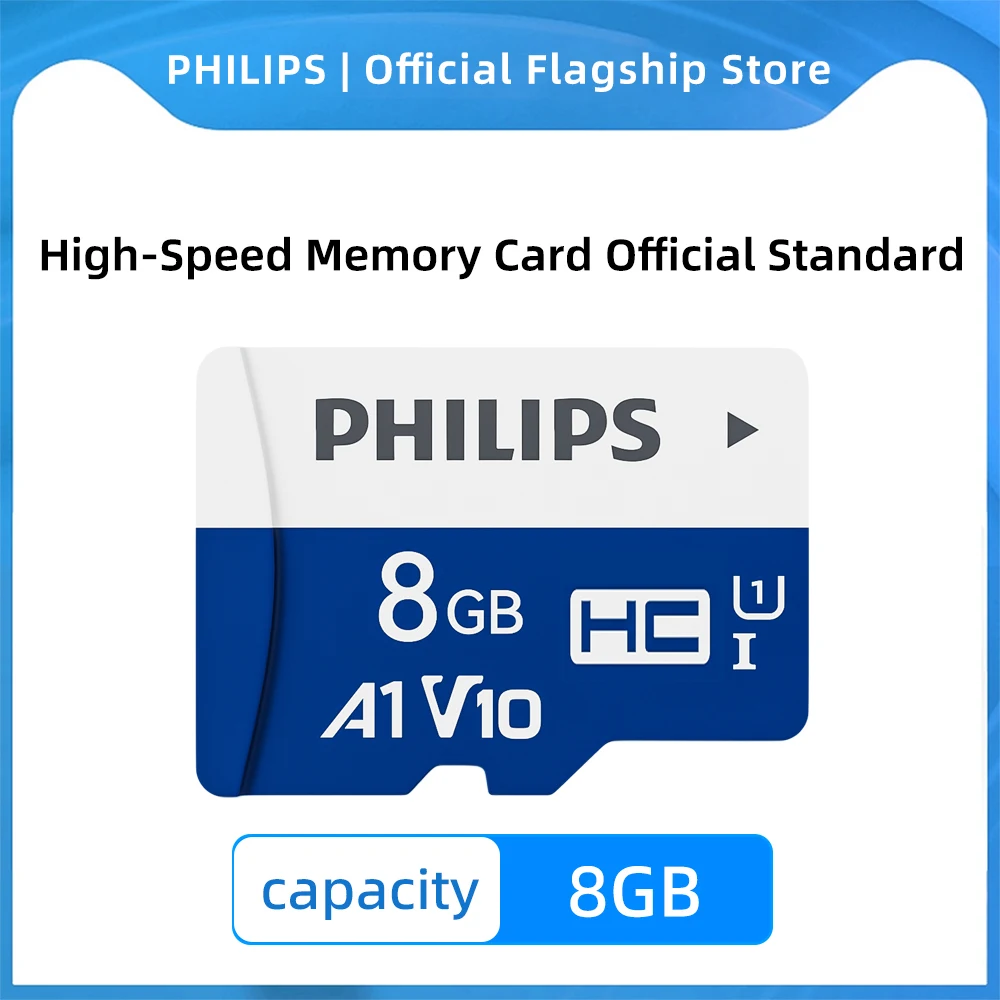 PHILIPS Hafıza Kartı 512 GB 256 GB 128 GB 64 GB 32 GB U3 V30 4 K Full HD Mikro TF Mini SD Kart TF Bellek Flash Kart Telefon/Bilgisayar için
