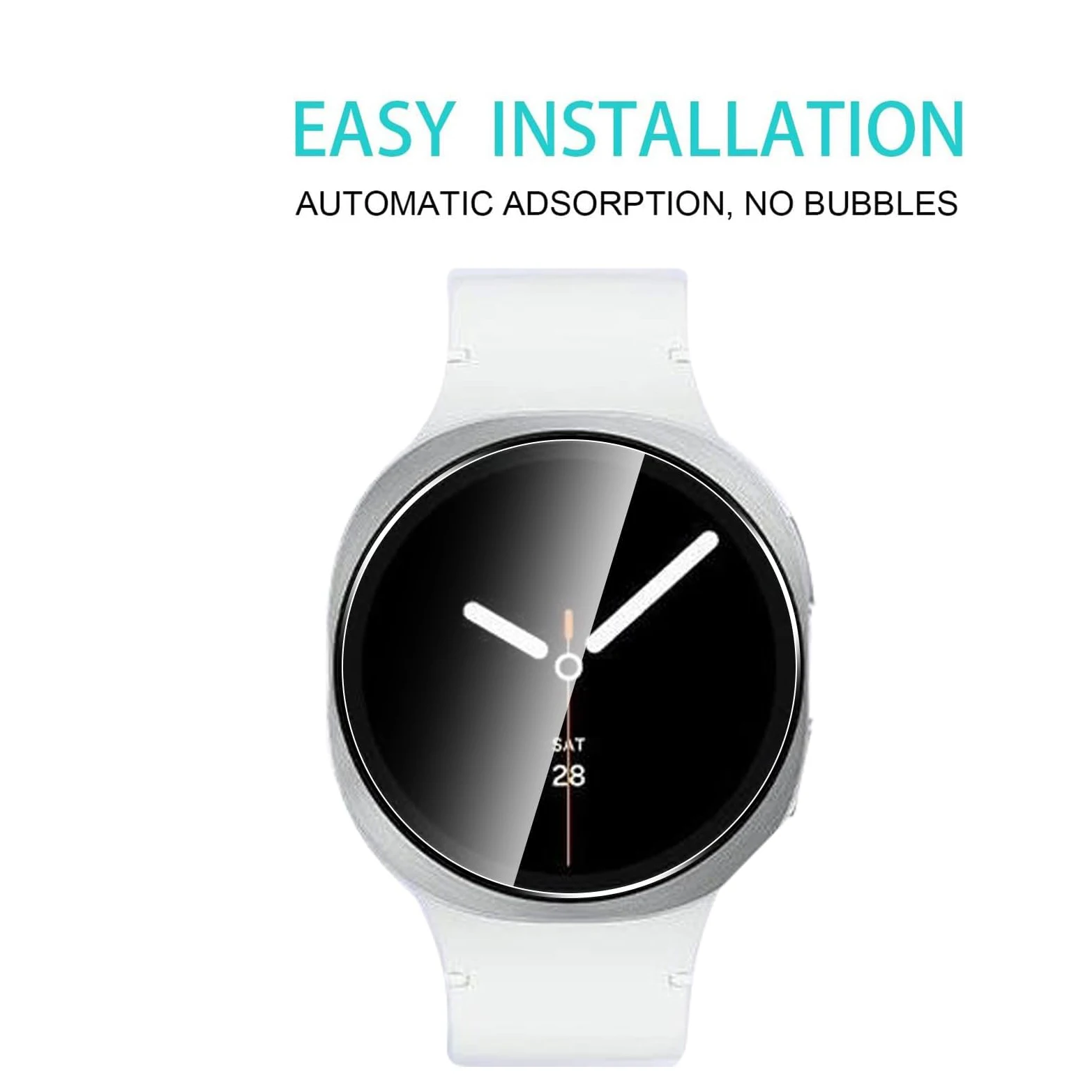 Premium Tempered Glass Screen Protector for Smartwatch Display Protection