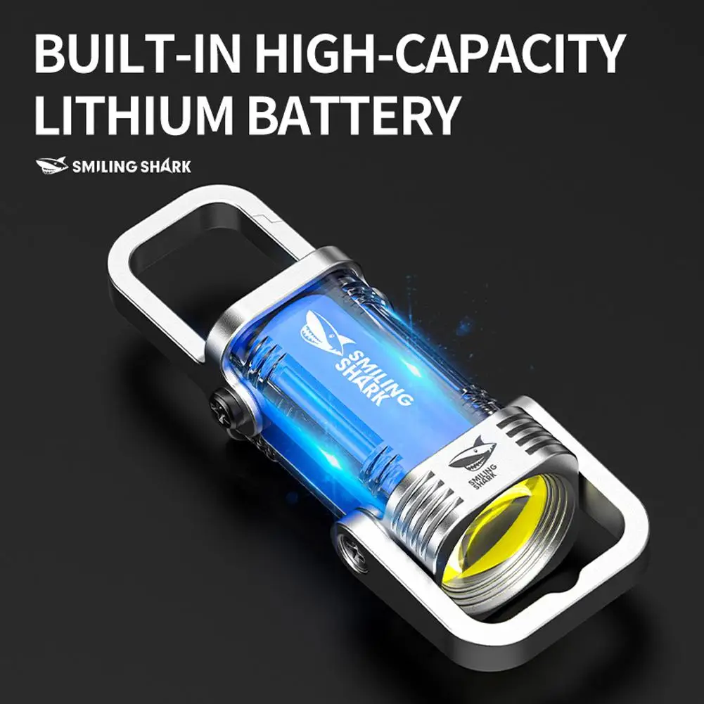 Rechargeable LED Keychain Flashlight for Outdoor Activities