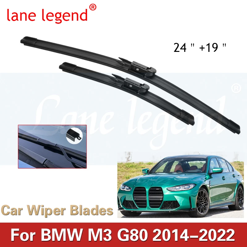 

Car Front Wiper Blades For BMW M3 G80 2014 2015 2016 2017 2018 2019 2020 2021 2022 Windscreen Windshield Car Accessories Brushes