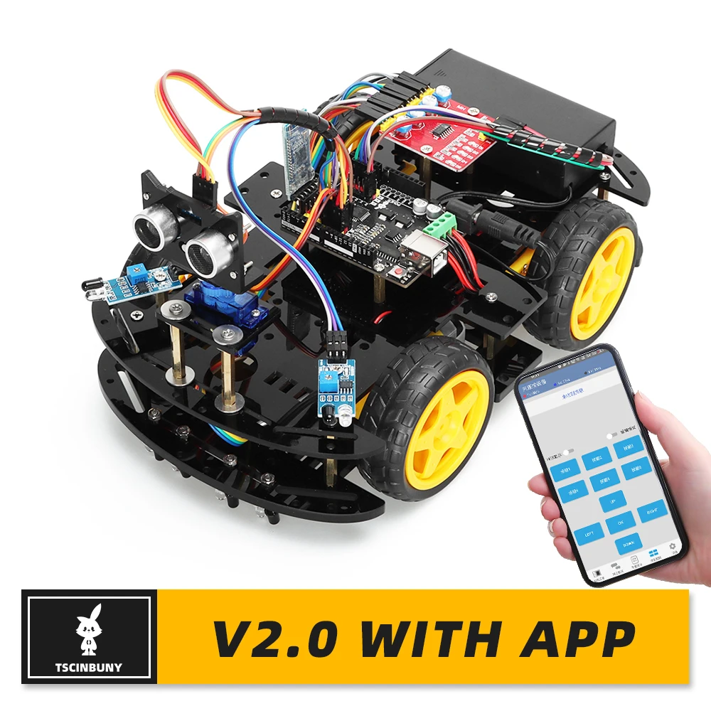 New Smart Robotic Car Kit for Arduino Programming Project DIY Complete ...