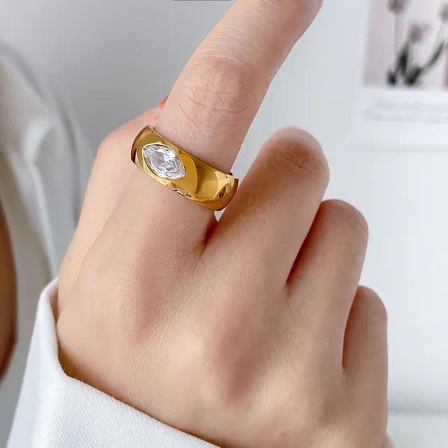 Anello Con Pietra Nera E Zirconi - Stefania La Porta - Foto 12