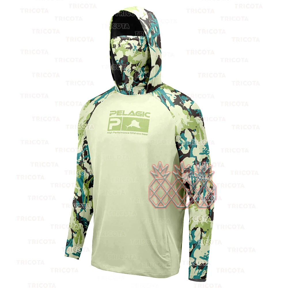 Pelagic Mask Fishing Hooded Shirts Long Sleeve Uv Protection Clothing  Outdoor Men Performance Breathable Upf 50+ Fishing T-shirt - AliExpress