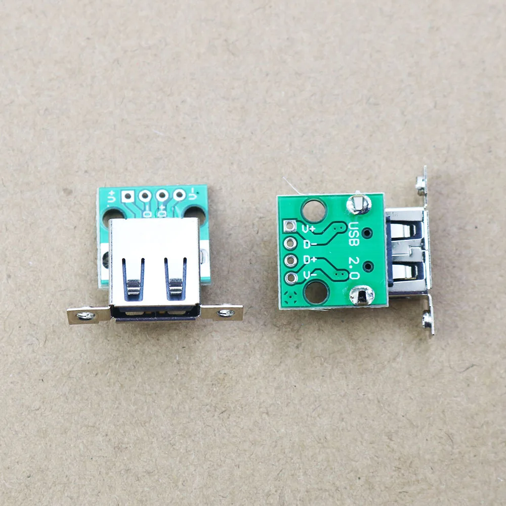 Description Picture 3 of item1pcs USB 2.0 Type A Female USB To DIP 2.5mm PCB Test Board Adapter Converter USB Connector For Arduino Electronic test WP-858