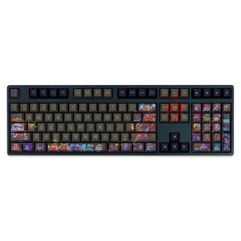 Desenhos Animados Anime Gaming Wow Key Caps Pbt Dye Subbed Keycaps Cherry Profile Keycap para World of Warcraft 108 Chaves Grupo Lados - Imagem 2